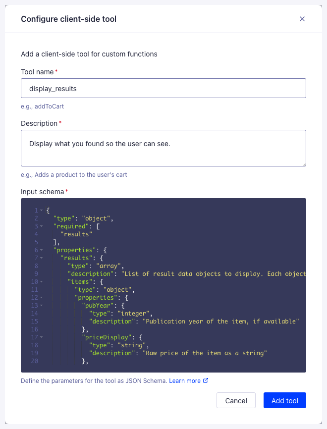 Add client-side tools