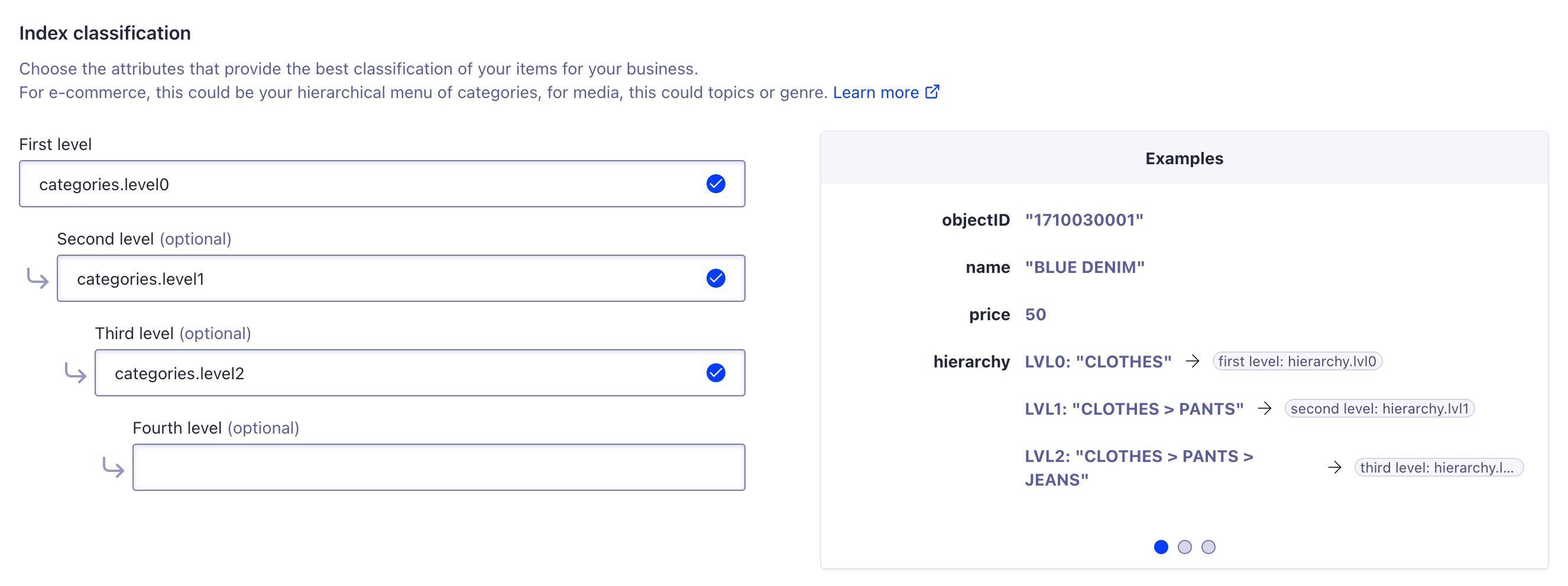 Configure Query Categorization settings.