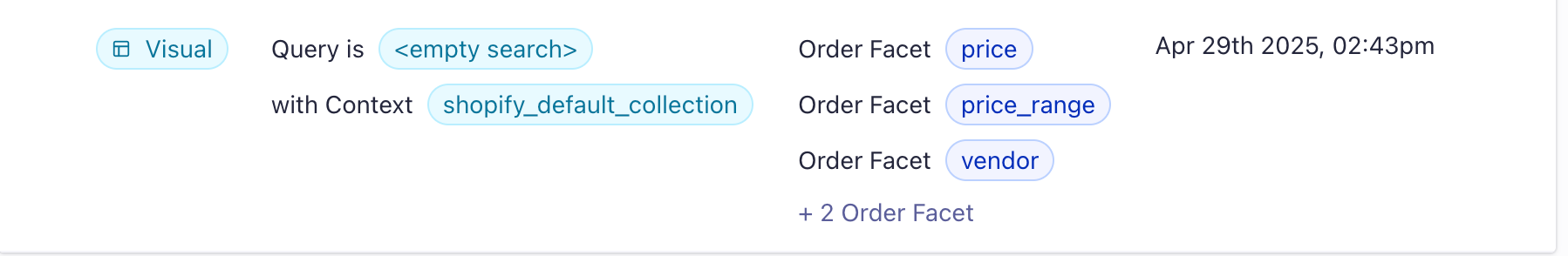 Search page rule in the Algolia dashboard
