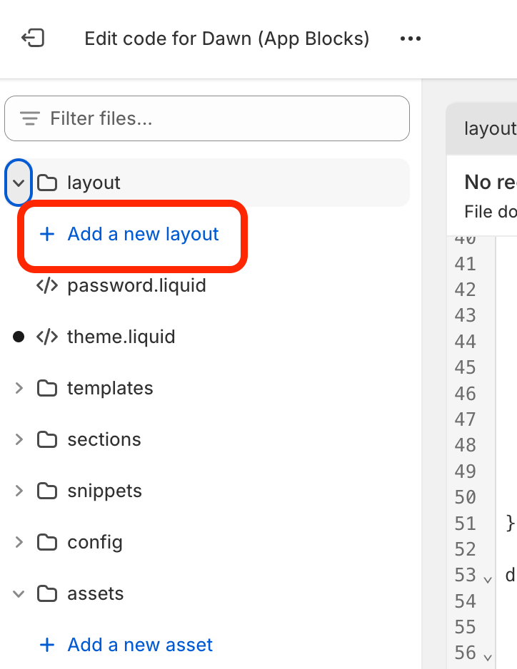 Add a new asset file